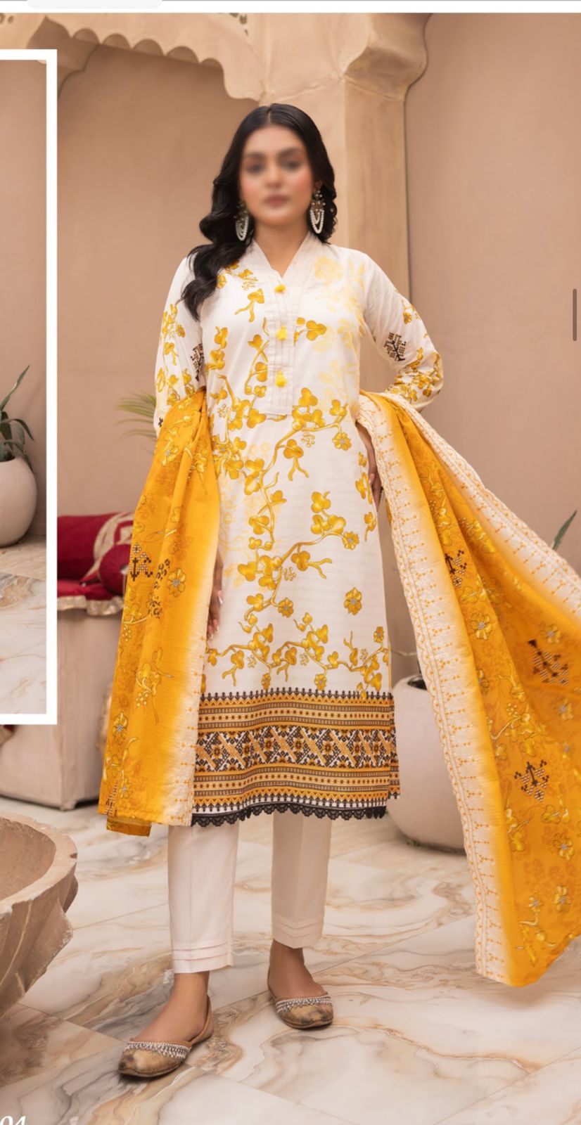 Doriya Printed Embroided Lawn Collection By mahnoosh