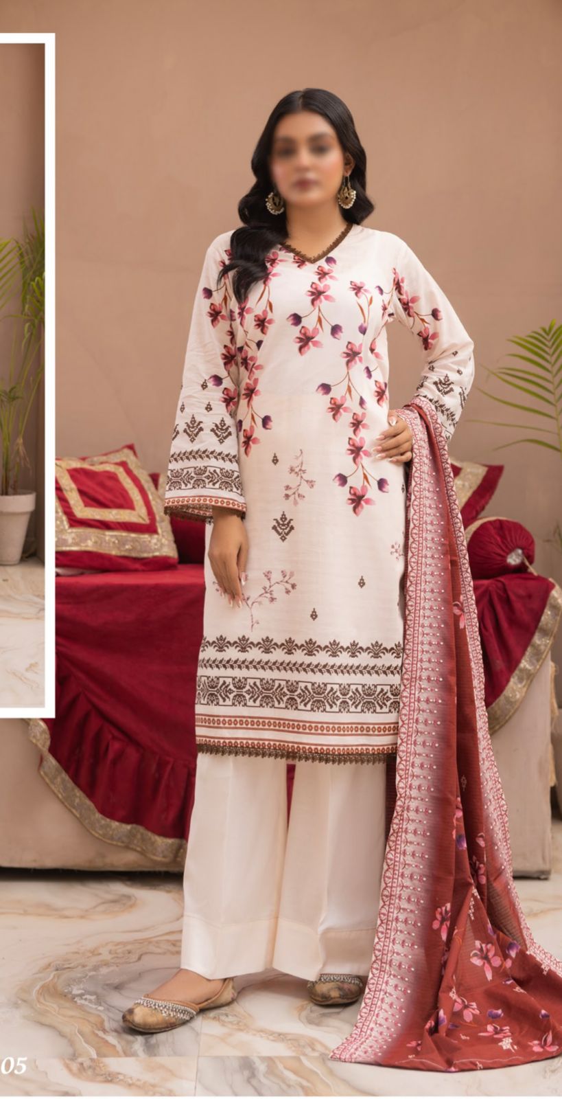 Doriya Printed Embroided Lawn Collection By mahnoosh