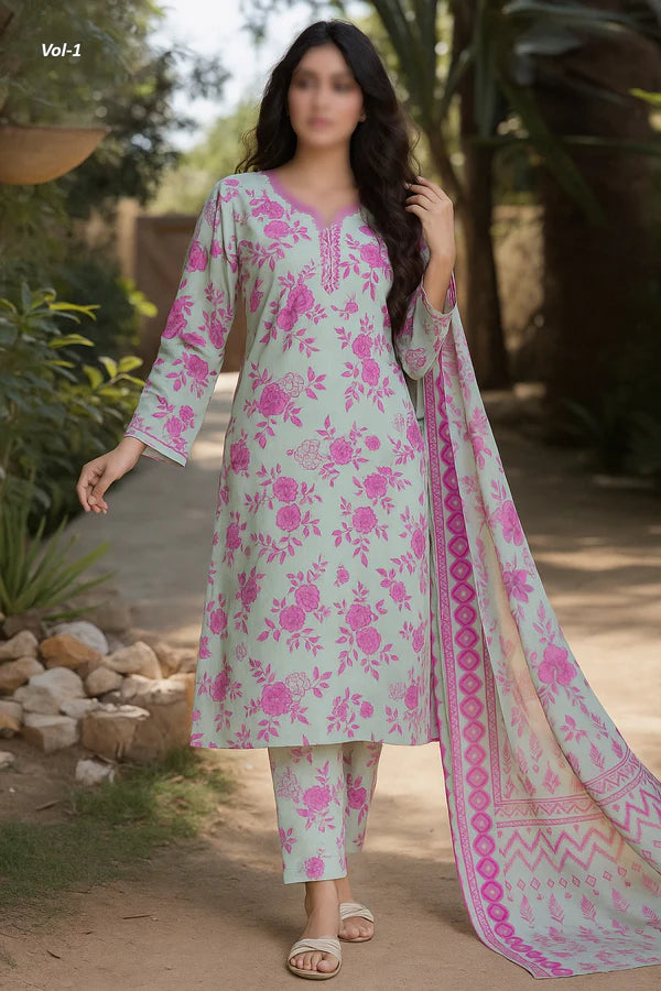Binnisar 3pc Dora Lawn Collection