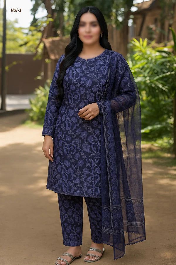 Binnisar 3pc Dora Lawn Collection