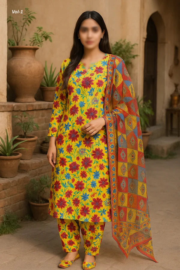 Binnisar 3pc Dora Lawn Collection