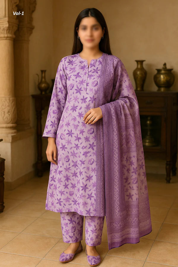 Binnisar 3pc Dora Lawn Collection