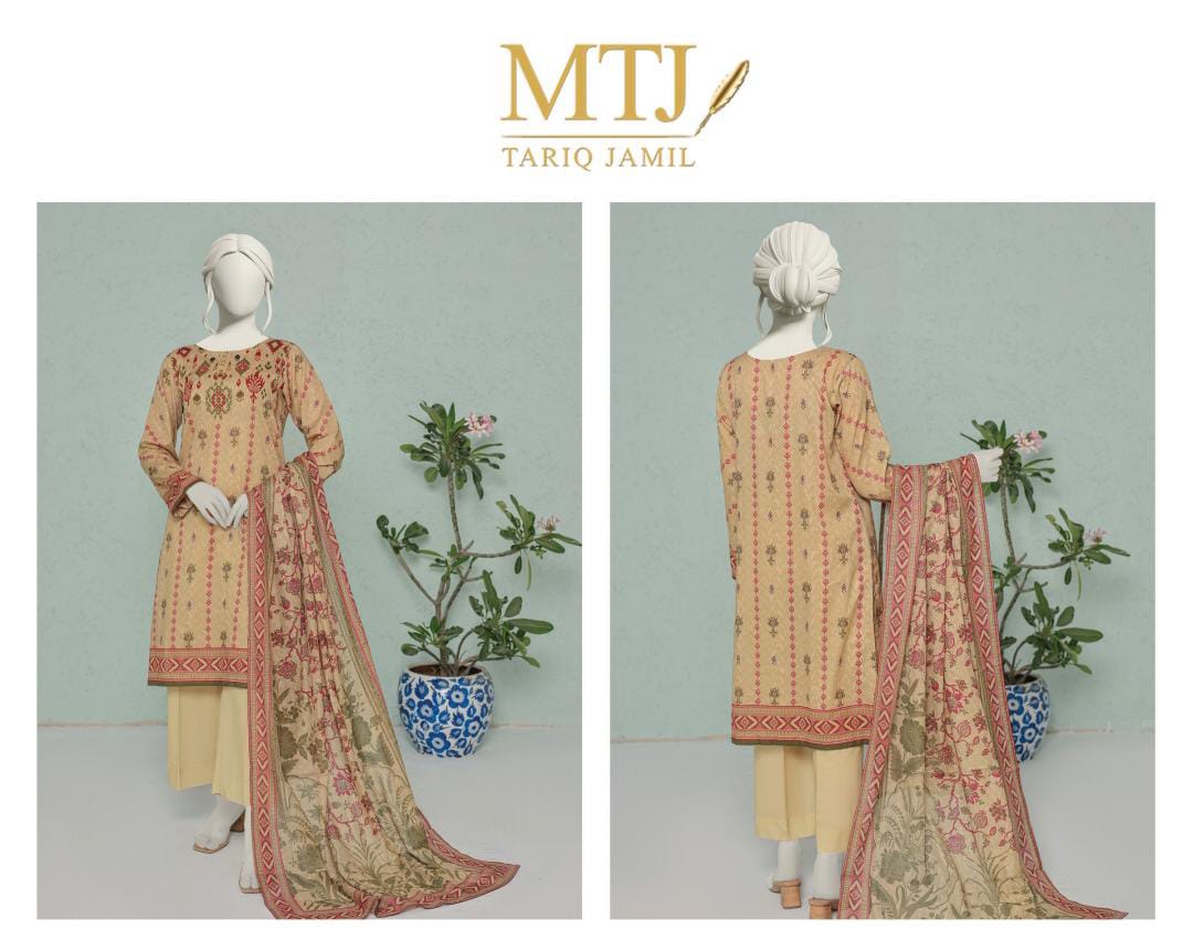 MTJ Lawn 3pc Collection By Tariq Jameel