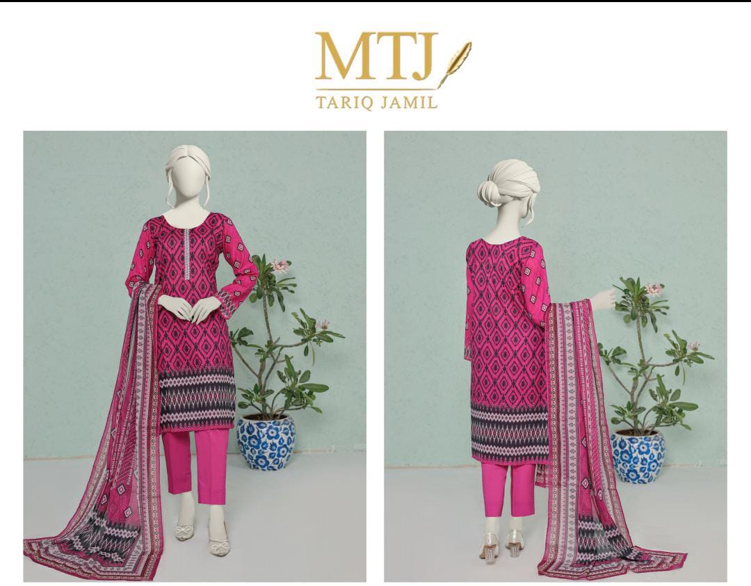 MTJ Lawn 3pc Collection By Tariq Jameel