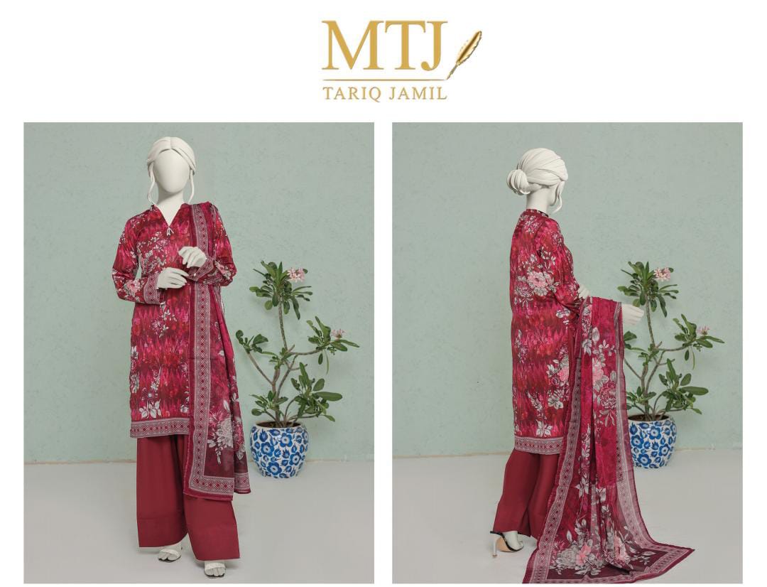 MTJ Lawn 3pc Collection By Tariq Jameel