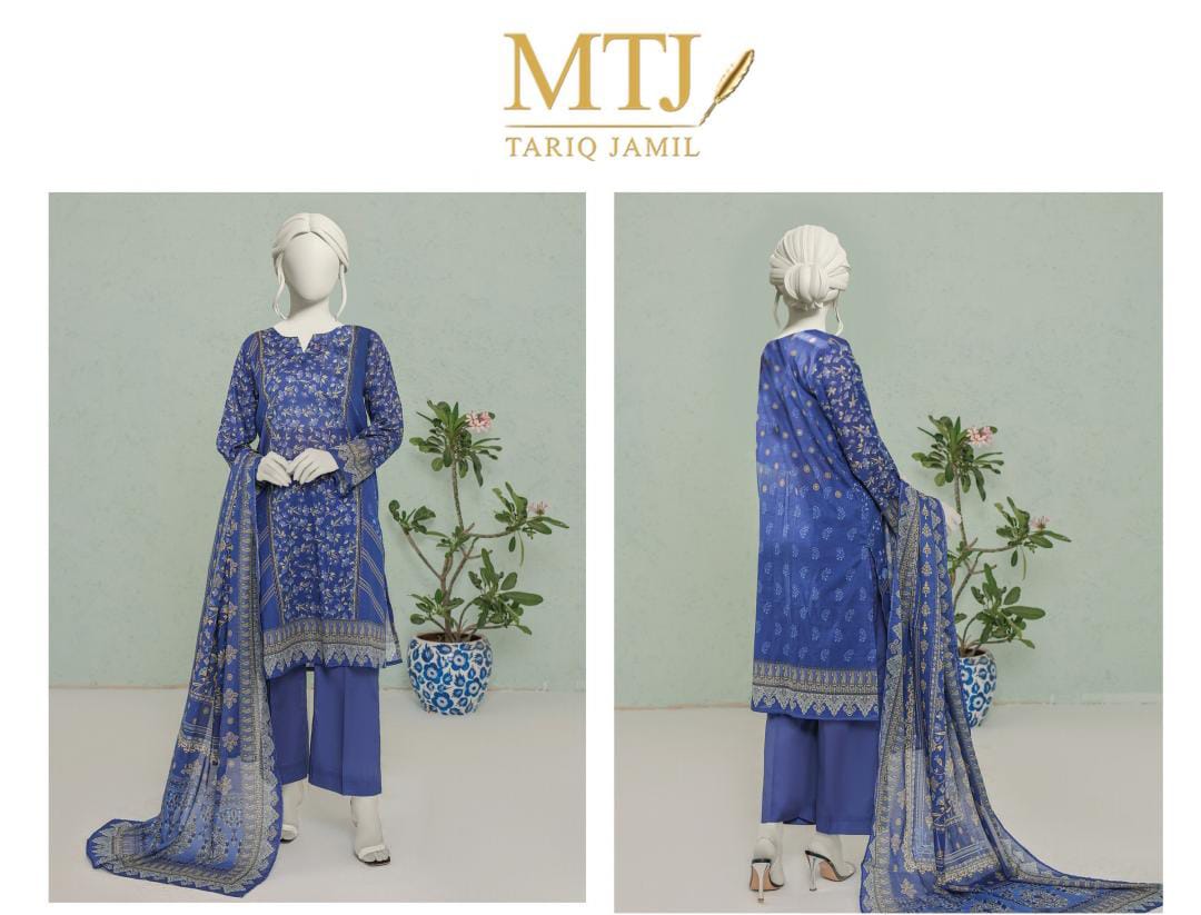 MTJ Lawn 3pc Collection By Tariq Jameel