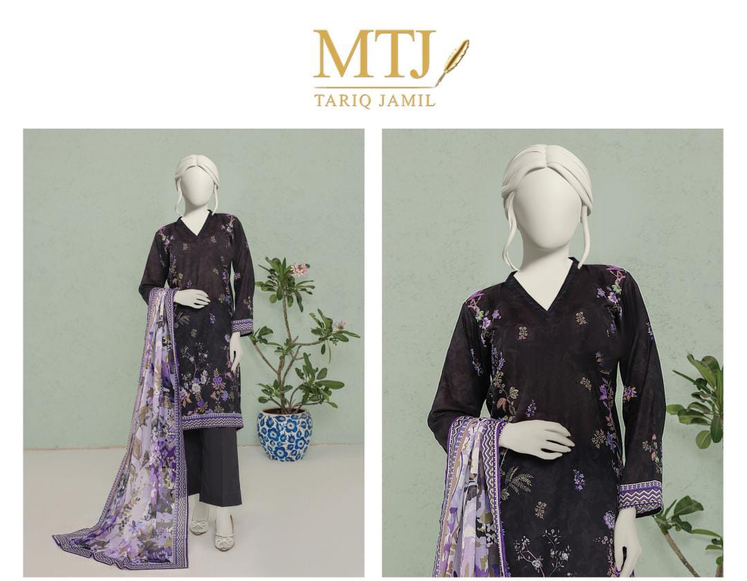 MTJ Lawn 3pc Collection By Tariq Jameel