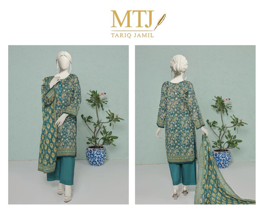 MTJ Lawn 3pc Collection By Tariq Jameel