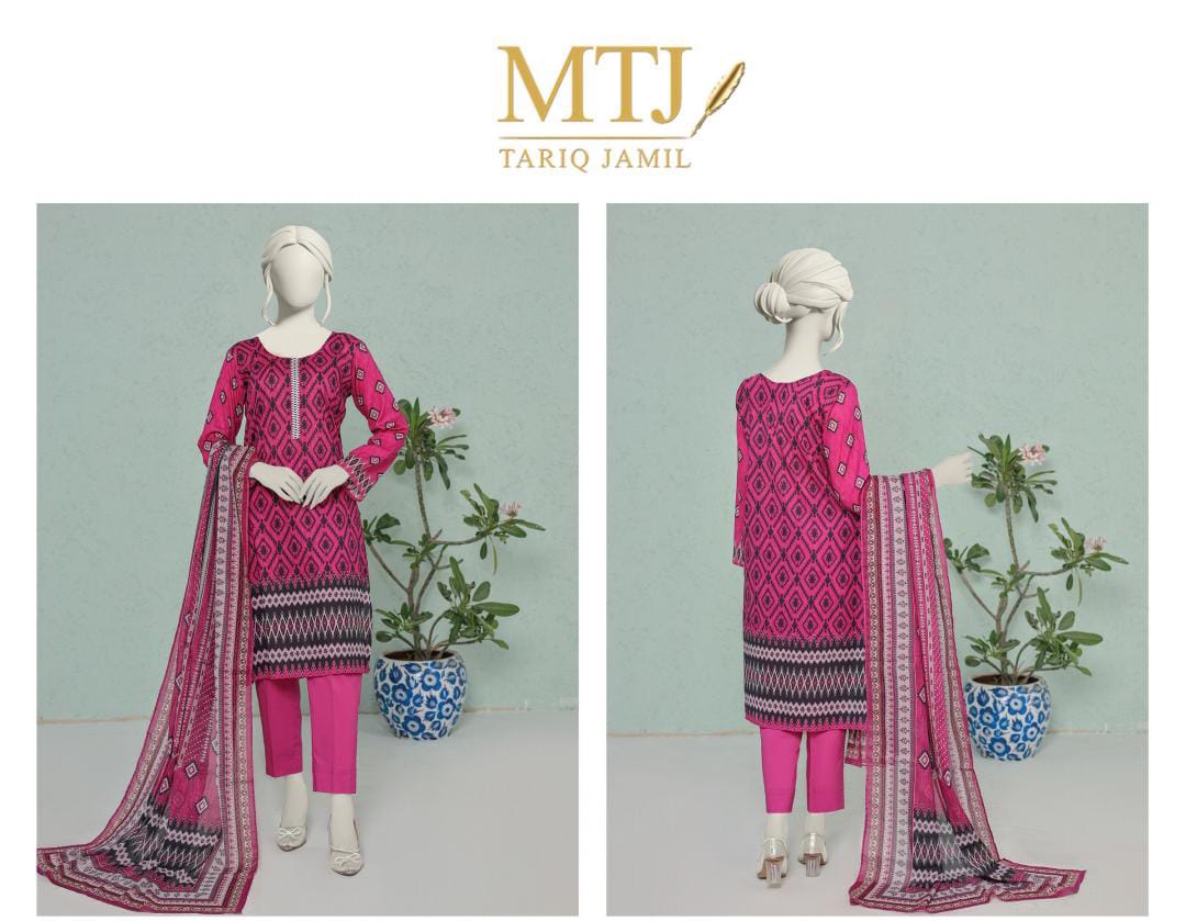 MTJ Lawn 3pc Collection By Tariq Jameel