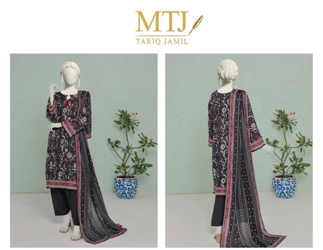 MTJ Lawn 3pc Collection By Tariq Jameel