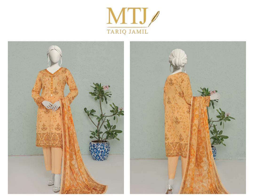MTJ Lawn 3pc Collection By Tariq Jameel