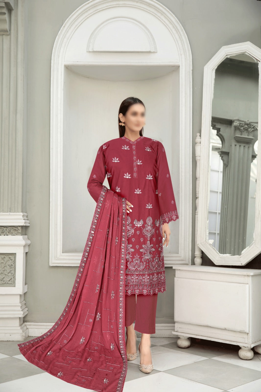3pc Luxury Embroidery Lawn