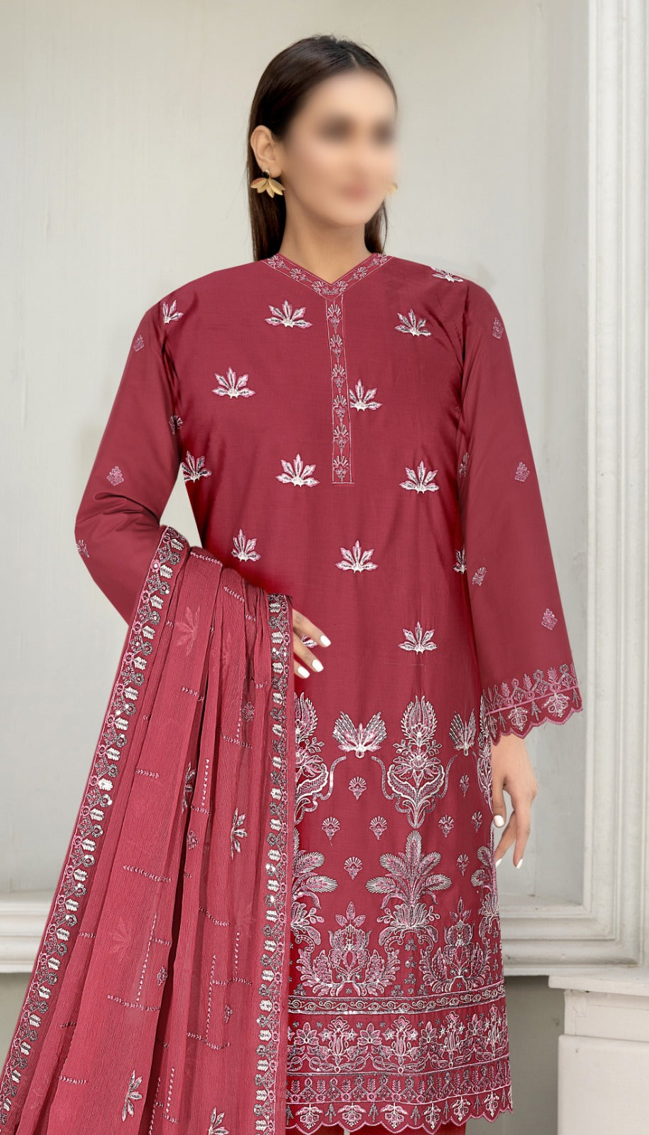 3pc Luxury Embroidery Lawn