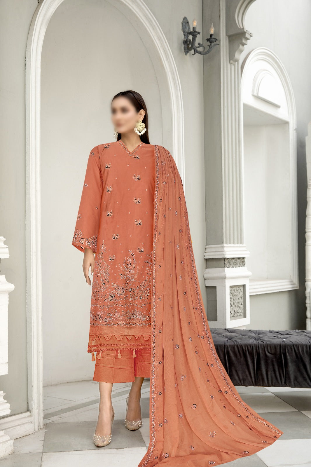 3pc Luxury Embroidery Lawn