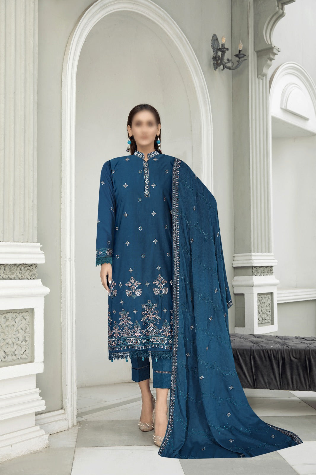 3pc Luxury Embroidery Lawn