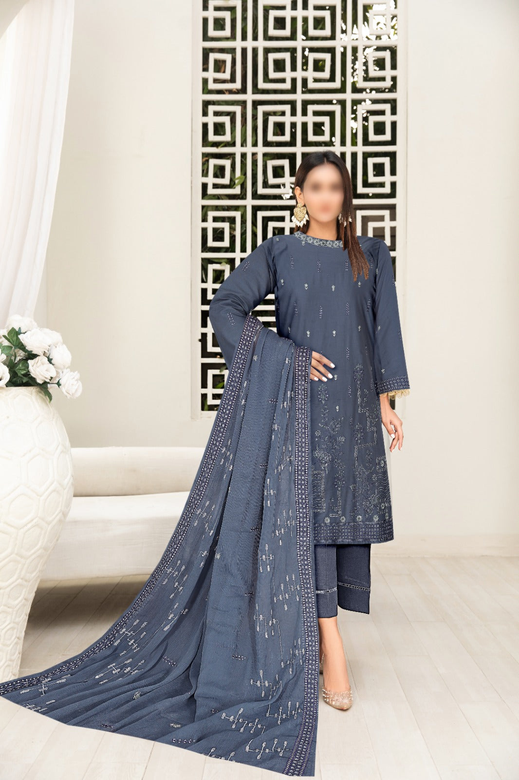 3pc Luxury Embroidery Lawn
