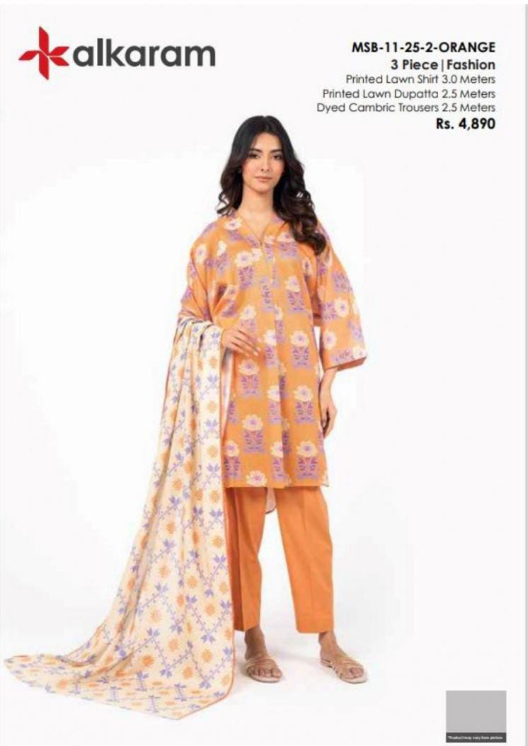 Al Karam 3pc Lawn Collection