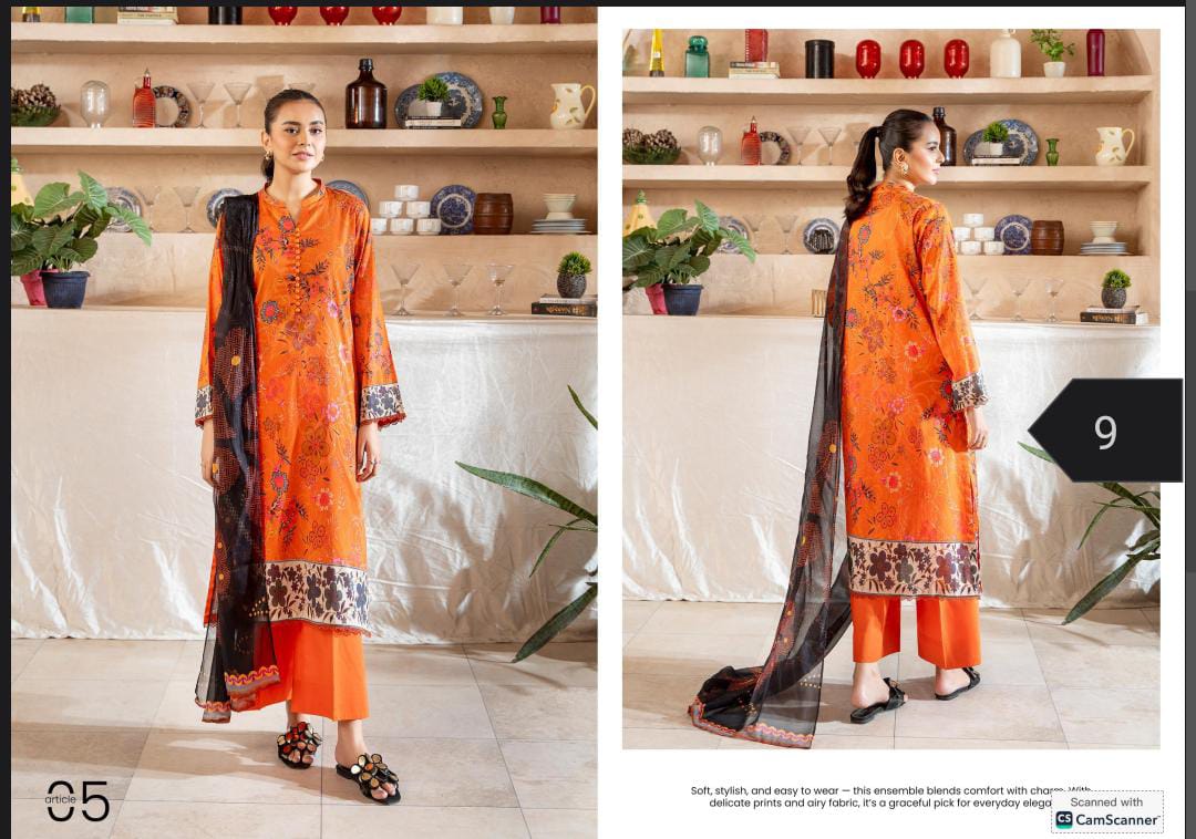 Pop Gul 3pc lawn Collection