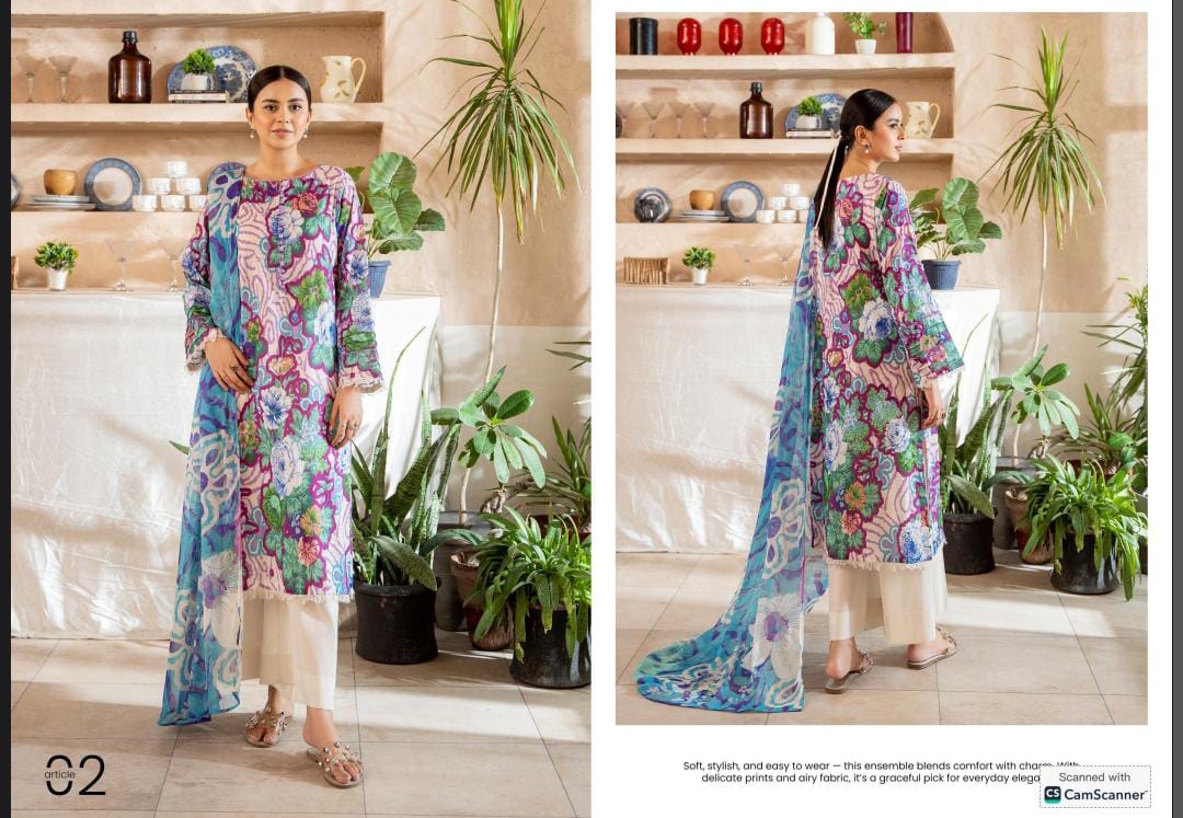Pop Gul 3pc lawn Collection
