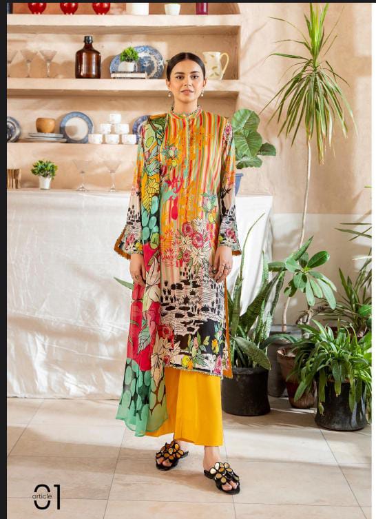 Pop Gul 3pc lawn Collection