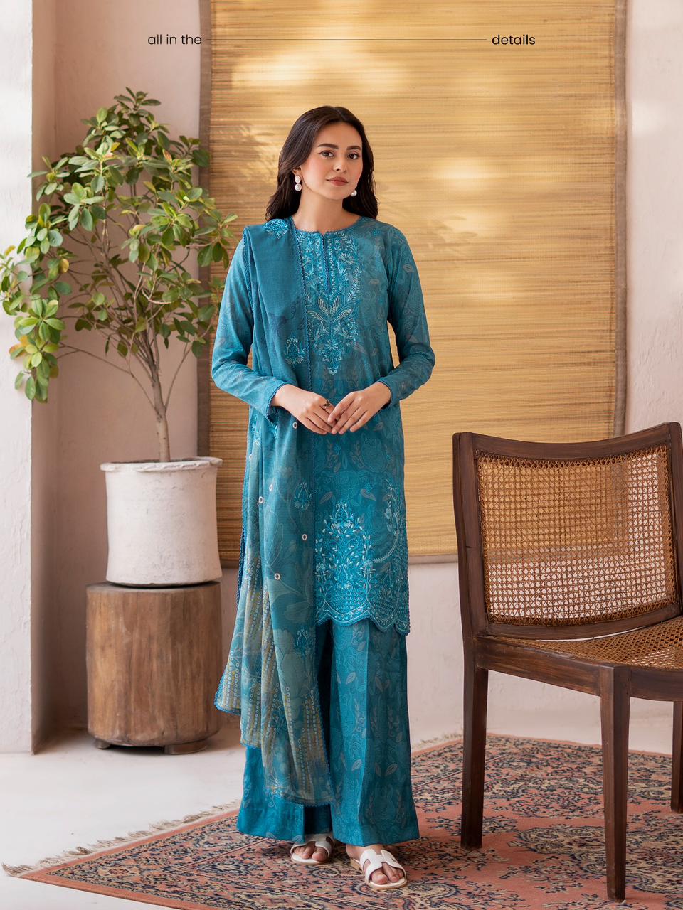 Mishaal 3pc Embroidered Unstiched Collection