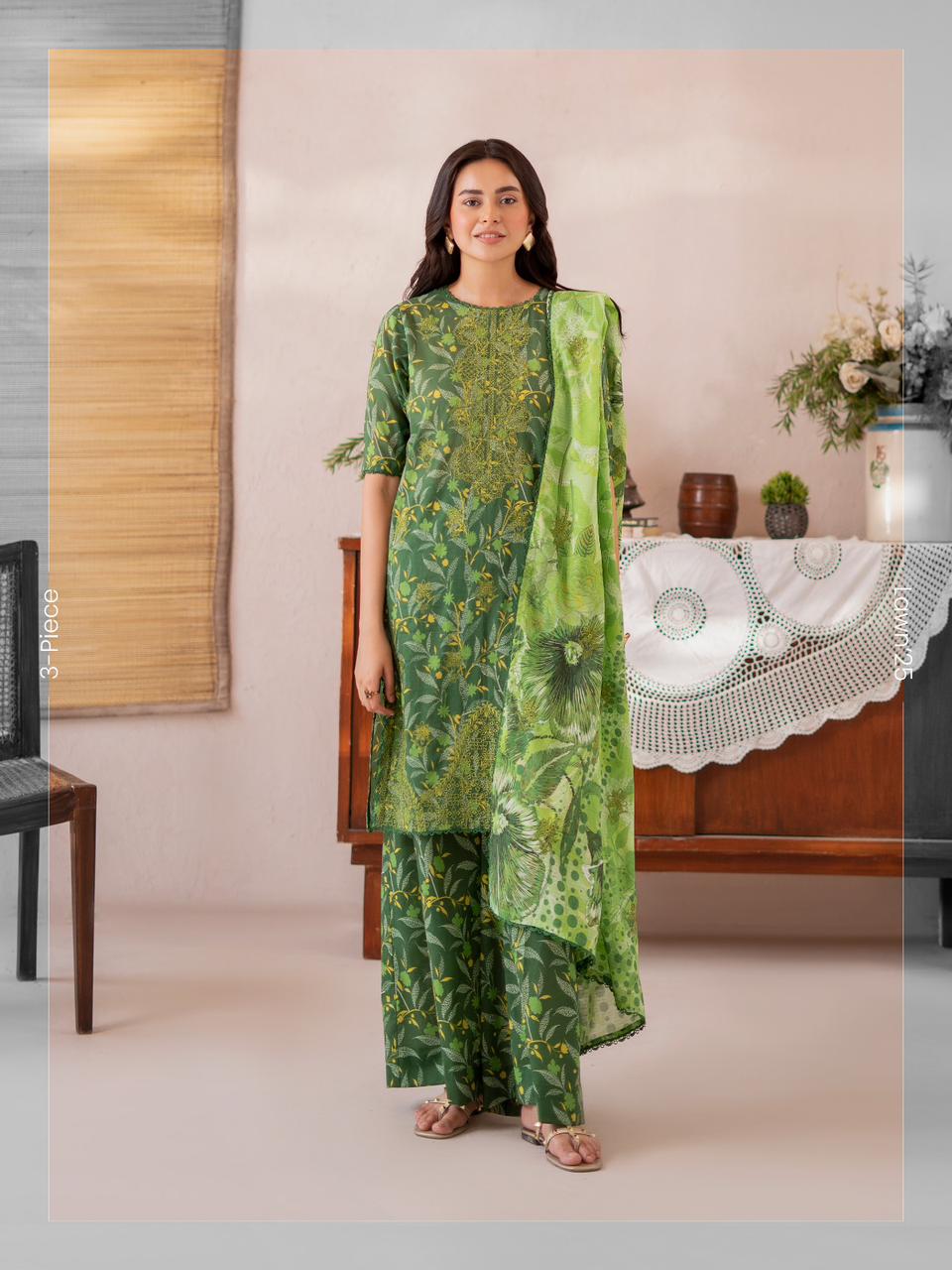 Mishaal 3pc Embroidered Unstiched Collection