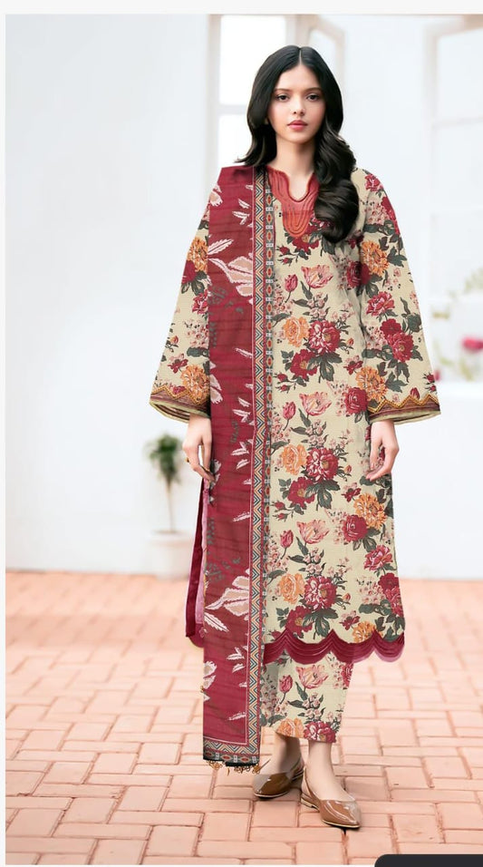 Bareeana 3pc unsticed lawn collection latest Volume