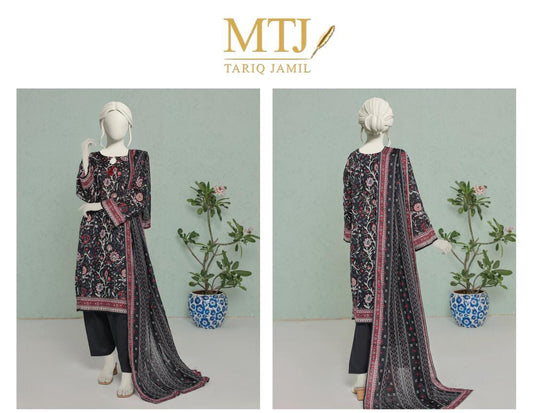 MTJ Lawn 3pc  Collection By Tariq Jameel
